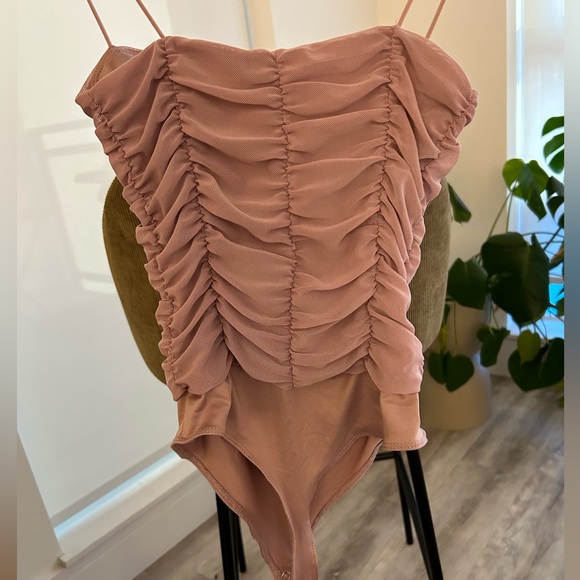 Dynamite Mesh Bodysuit - Mauve - Picture 3 of 4